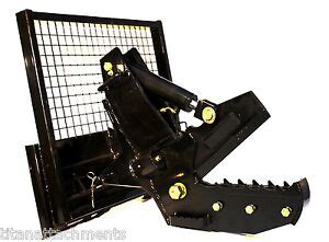 skid steer extended rotating tree shear|skid steer tree shear used.